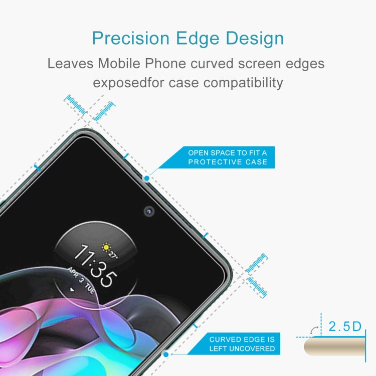 For Motorola Edge 20 Lite / Edge 20 Fusion 10 PCS 0.26mm 9H 2.5D Tempered Glass Film by buy2fix