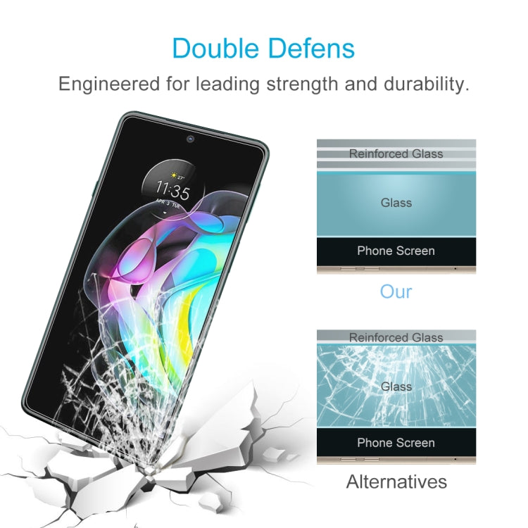 For Motorola Edge 20 Lite / Edge 20 Fusion 10 PCS 0.26mm 9H 2.5D Tempered Glass Film by buy2fix