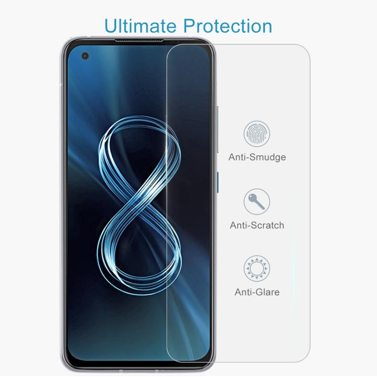 For Asus Zenfone 8 10 PCS 0.26mm 9H 2.5D Tempered Glass Film by buy2fix