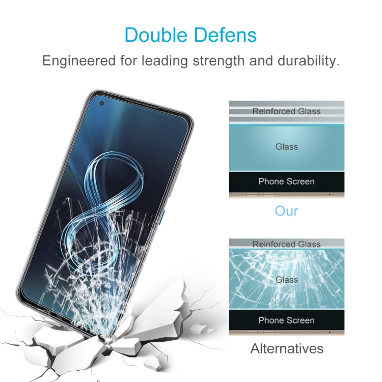 For Asus Zenfone 8 10 PCS 0.26mm 9H 2.5D Tempered Glass Film by buy2fix