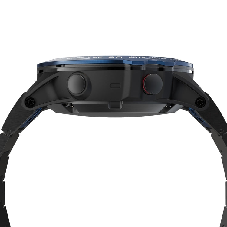 For Garmin Fenix 5X/5X Plus Smart Watch Steel Bezel Ring, B Version(Blue Ring White Letter) by buy2fix