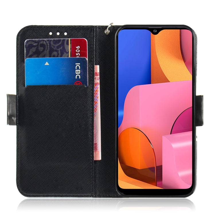 For Galaxy A20S 3D Colored Drawing Horizontal Flip PU Leather Case with Holder & Card Slots & Wallet(Zoo) by buy2fix