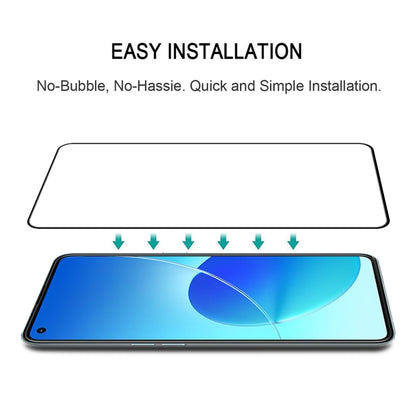 For OPPO Reno6 4G / Reno6 Z Full Glue Full Cover Screen Protector Tempered Glass Film - OPPO Tempered Glass by buy2fix | Online Shopping UK | buy2fix