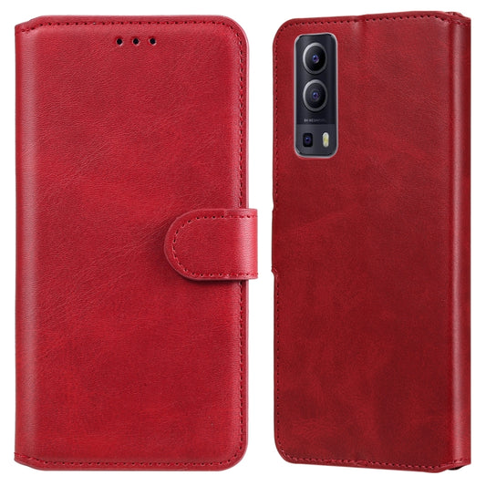 Classic Calf Texture PU + TPU Horizontal Flip Leather Case with Holder & Card Slots & Wallet For vivo Y72 5G(Red) - vivo Cases by buy2fix | Online Shopping UK | buy2fix