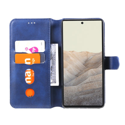 Classic Calf Texture PU + TPU Horizontal Flip Leather Case with Holder & Card Slots & Wallet For Google Pixel 6(Blue) - Google Cases by buy2fix | Online Shopping UK | buy2fix