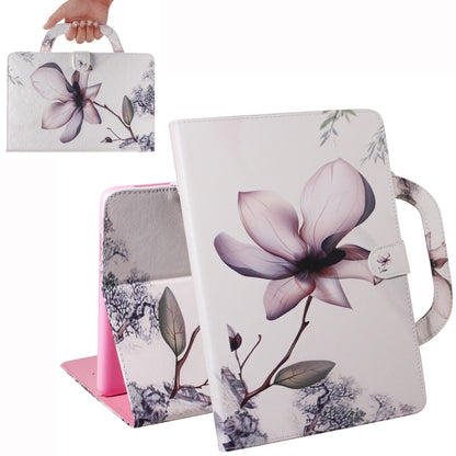 For iPad 10.2 / 10.5 / Air 2019 3D Colored Drawing Horizontal Flip Leather Case with Holder & Card Slot & Wallet & Handle(Magnolia) - iPad Air (2019) Cases by buy2fix | Online Shopping UK | buy2fix