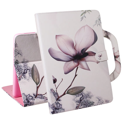 For iPad 10.2 / 10.5 / Air 2019 3D Colored Drawing Horizontal Flip Leather Case with Holder & Card Slot & Wallet & Handle(Magnolia) - iPad Air (2019) Cases by buy2fix | Online Shopping UK | buy2fix