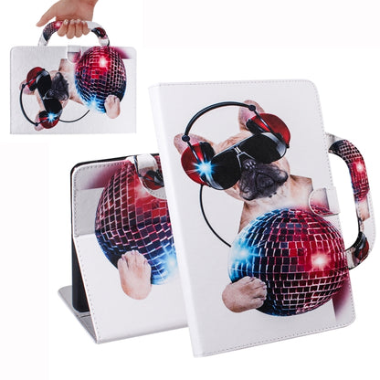 For iPad 10.2 / 10.5 / Air 2019 3D Colored Drawing Horizontal Flip Leather Case with Holder & Card Slot & Wallet & Handle(Fashion Dog) - iPad Air (2019) Cases by buy2fix | Online Shopping UK | buy2fix