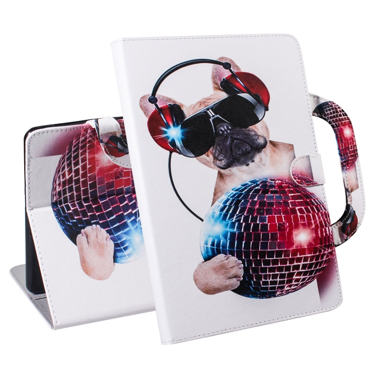 For iPad 10.2 / 10.5 / Air 2019 3D Colored Drawing Horizontal Flip Leather Case with Holder & Card Slot & Wallet & Handle(Fashion Dog) - iPad Air (2019) Cases by buy2fix | Online Shopping UK | buy2fix