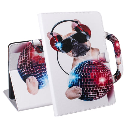 For iPad 10.2 / 10.5 / Air 2019 3D Colored Drawing Horizontal Flip Leather Case with Holder & Card Slot & Wallet & Handle(Fashion Dog) - iPad Air (2019) Cases by buy2fix | Online Shopping UK | buy2fix