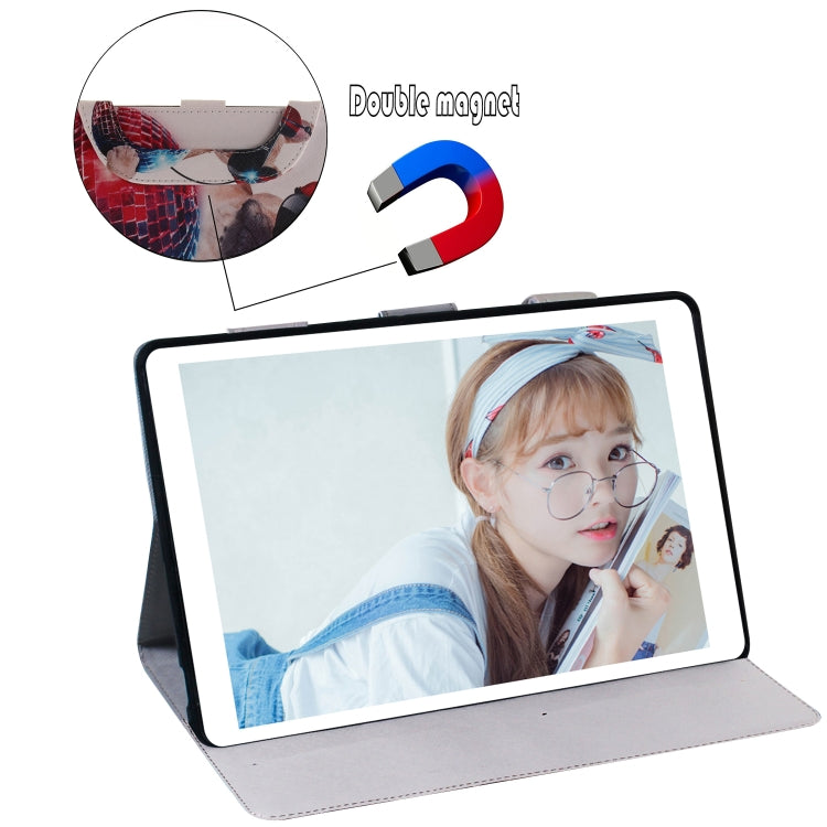 For iPad 10.2 / 10.5 / Air 2019 3D Colored Drawing Horizontal Flip Leather Case with Holder & Card Slot & Wallet & Handle(Fashion Dog) - iPad Air (2019) Cases by buy2fix | Online Shopping UK | buy2fix