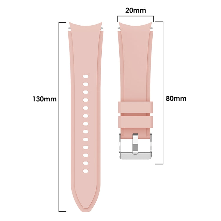 For Samsung Galaxy Watch4 40mm Silicone Watch Band(Pink) - Watch Bands by buy2fix | Online Shopping UK | buy2fix