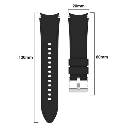 For Samsung Galaxy Watch4 40mm Silicone Watch Band(Black) - Watch Bands by buy2fix | Online Shopping UK | buy2fix