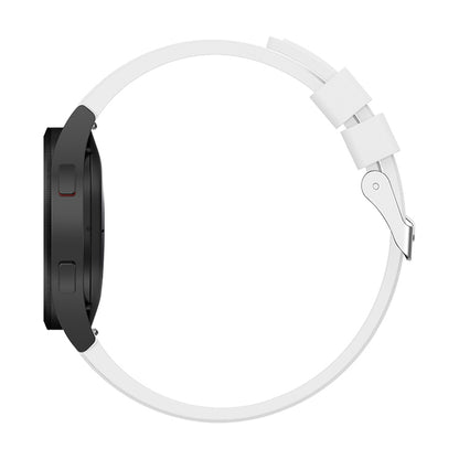 For Samsung Galaxy Watch4 44mm Silicone Watch Band(White) - Watch Bands by buy2fix | Online Shopping UK | buy2fix