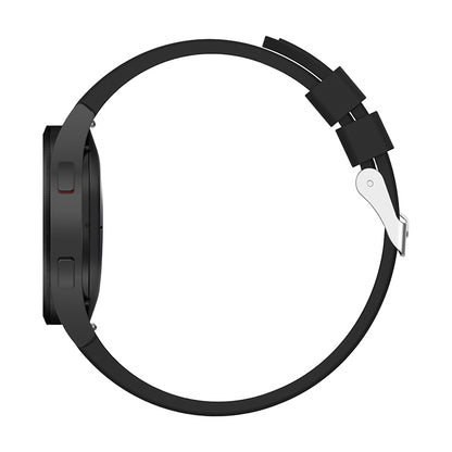 For Samsung Galaxy Watch4 44mm Silicone Watch Band(Black) - Watch Bands by buy2fix | Online Shopping UK | buy2fix