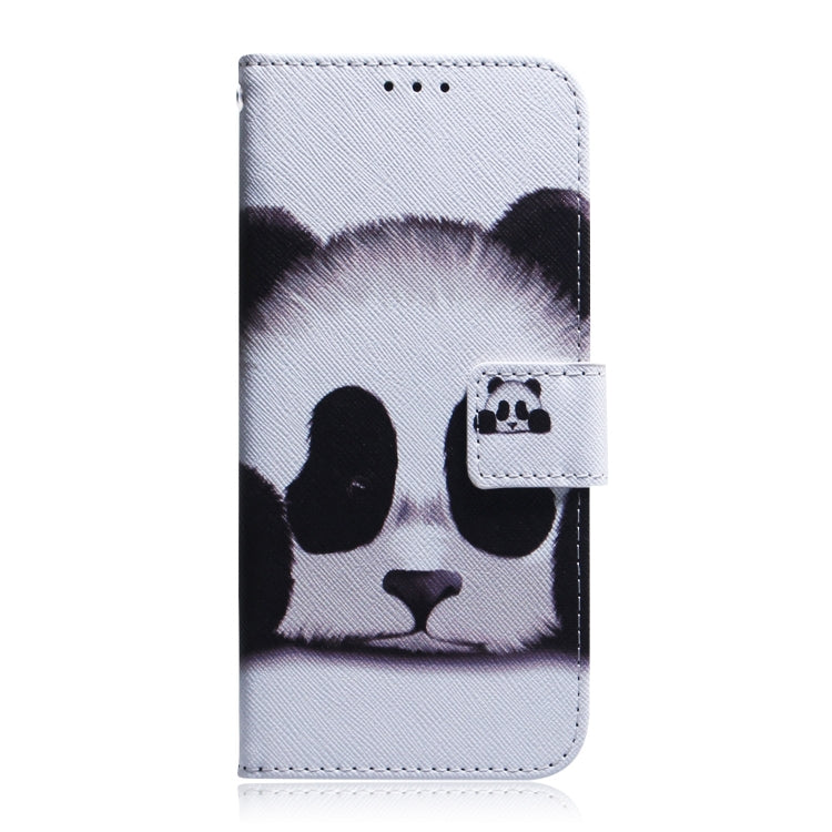 For Galaxy A90 5G Coloured Drawing Pattern Horizontal Flip PU Leather Case with Holder & Card Slots & Wallet(Panda) by buy2fix