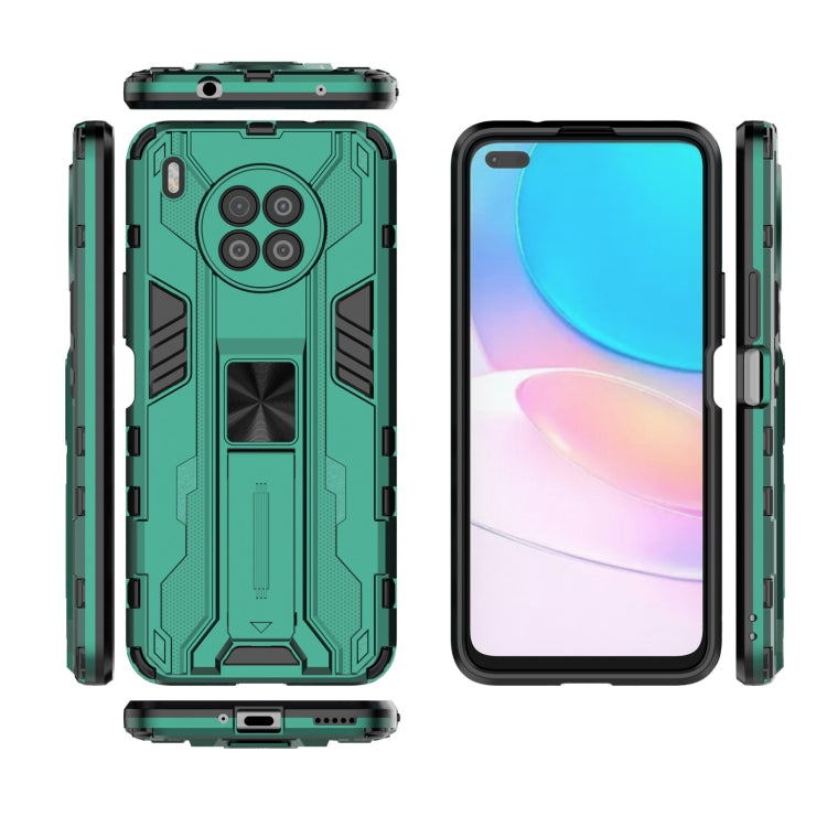 For Huawei nova 8i Supersonic PC + TPU Shock-proof Protective Case with Holder(Green) - Huawei Cases by buy2fix | Online Shopping UK | buy2fix