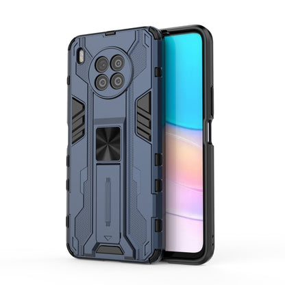 For Huawei nova 8i Supersonic PC + TPU Shock-proof Protective Case with Holder(Dark Blue) - Huawei Cases by buy2fix | Online Shopping UK | buy2fix