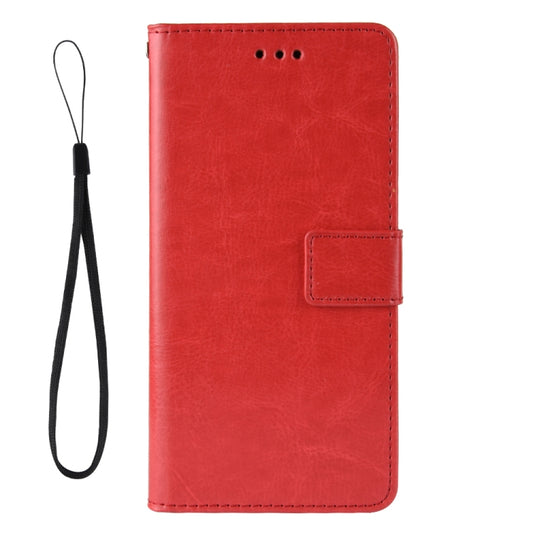 For OPPO A16 Crazy Horse Texture Horizontal Flip Leather Case with Holder & Card Slots & Lanyard(Red) by buy2fix