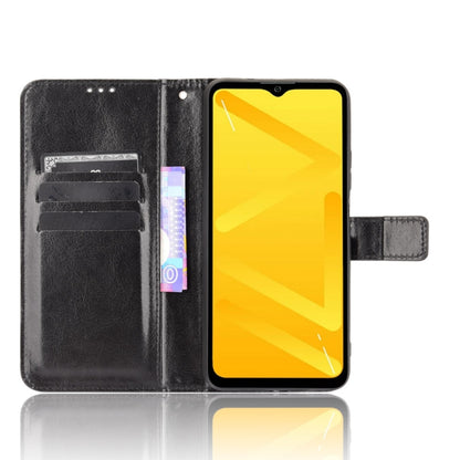 For ZTE Blade A71 Crazy Horse Texture Horizontal Flip Leather Case with Holder & Card Slots & Lanyard(Black) - ZTE Cases by buy2fix | Online Shopping UK | buy2fix