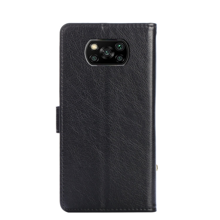 Zipper Bag PU + TPU Horizontal Flip Leather Case with Holder & Card Slot & Wallet & Lanyard For Xiaomi Poco X3 NFC(Black) - Xiaomi Cases by buy2fix | Online Shopping UK | buy2fix
