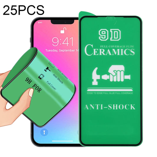 25 PCS 9D Full Screen Full Glue Ceramic Film For iPhone 14 Plus / 13 Pro Max - Front Protector by buy2fix | Online Shopping UK | buy2fix