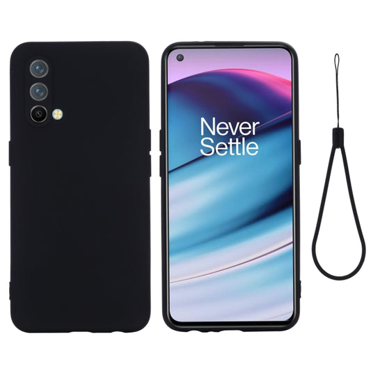 Pure Color Liquid Silicone Shockproof Full Coverage Case For OnePlus Nord CE 5G(Black) by buy2fix