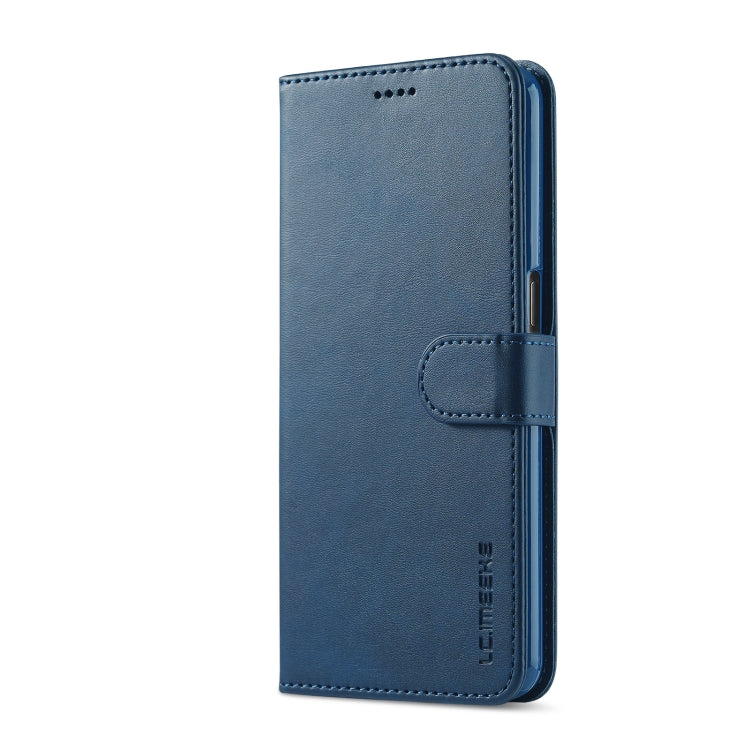 LC.IMEEKE Calf Texture Horizontal Flip Leather Case with Holder & Card Slots & Wallet For OPPO A16(Blue) - OPPO Cases by LC.IMEEKE | Online Shopping UK | buy2fix