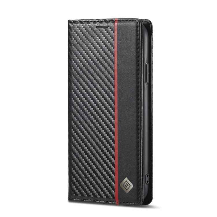 For iPhone 11 Pro LC.IMEEKE Carbon Fiber PU + TPU Horizontal Flip Leather Case with Holder & Card Slot & Wallet (Vertical Black) - iPhone 11 Pro Cases by LC.IMEEKE | Online Shopping UK | buy2fix