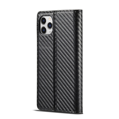 For iPhone 11 Pro LC.IMEEKE Carbon Fiber PU + TPU Horizontal Flip Leather Case with Holder & Card Slot & Wallet (Vertical Black) - iPhone 11 Pro Cases by LC.IMEEKE | Online Shopping UK | buy2fix