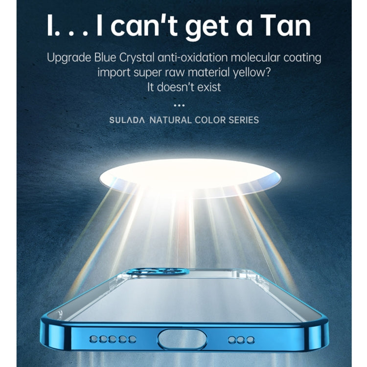 For iPhone 13 Pro SULADA Electroplating Shockproof Ultra-thin TPU Protective Case (Green) - iPhone 13 Pro Cases by SULADA | Online Shopping UK | buy2fix