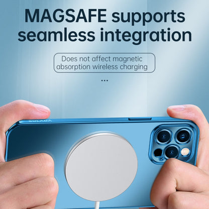 For iPhone 13 Pro Max SULADA Electroplating Shockproof Ultra-thin TPU Protective Case (Blue) by SULADA