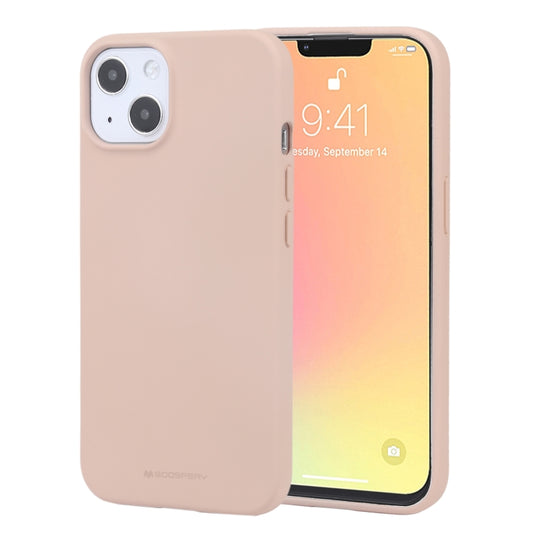 For iPhone 13 mini GOOSPERY SOFT FEELING Liquid TPU Shockproof Soft Case (Light Pink) - iPhone 13 mini Cases by GOOSPERY | Online Shopping UK | buy2fix