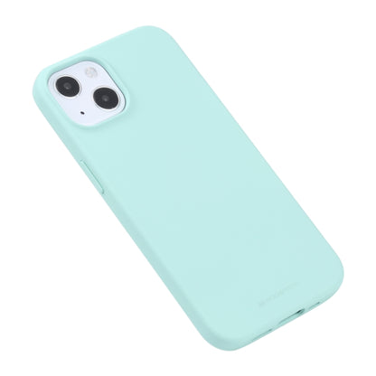 For iPhone 13 GOOSPERY SOFT FEELING Liquid TPU Shockproof Soft Case(Mint Green) - iPhone 13 Cases by GOOSPERY | Online Shopping UK | buy2fix