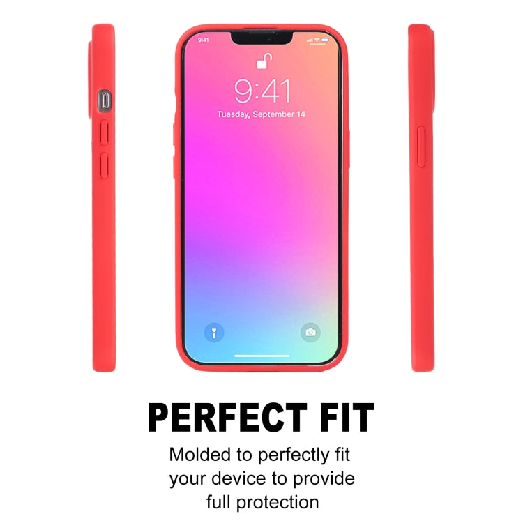 For iPhone 13 Pro GOOSPERY SOFT FEELING Liquid TPU Shockproof Soft Case (Red) - iPhone 13 Pro Cases by GOOSPERY | Online Shopping UK | buy2fix