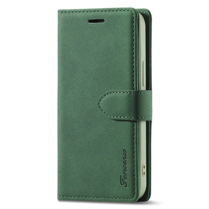 For iPhone 13 Forwenw F1 Series Matte Strong Magnetism Horizontal Flip Leather Case with Holder & Card Slots & Wallet & Photo Frame(Green) - iPhone 13 Cases by Forwenw | Online Shopping UK | buy2fix