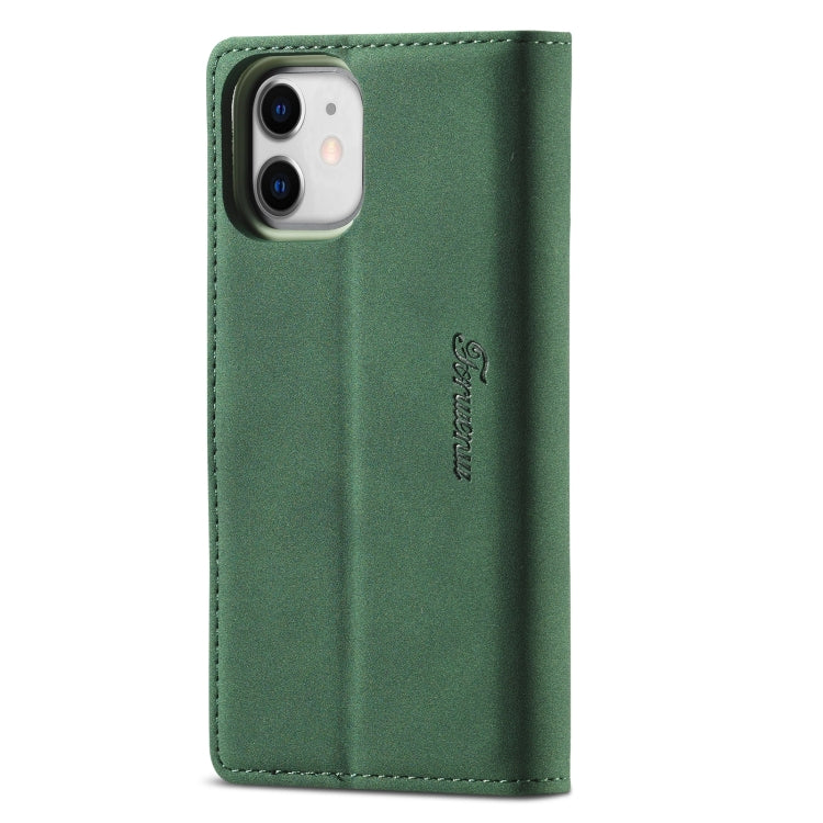 For iPhone 13 Forwenw F1 Series Matte Strong Magnetism Horizontal Flip Leather Case with Holder & Card Slots & Wallet & Photo Frame(Green) - iPhone 13 Cases by Forwenw | Online Shopping UK | buy2fix