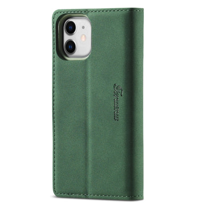 For iPhone 13 Forwenw F1 Series Matte Strong Magnetism Horizontal Flip Leather Case with Holder & Card Slots & Wallet & Photo Frame(Green) - iPhone 13 Cases by Forwenw | Online Shopping UK | buy2fix
