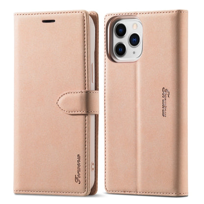 For iPhone 13 Pro Forwenw F1 Series Matte Strong Magnetism Horizontal Flip Leather Case with Holder & Card Slots & Wallet & Photo Frame (Rose Gold) - iPhone 13 Pro Cases by Forwenw | Online Shopping UK | buy2fix
