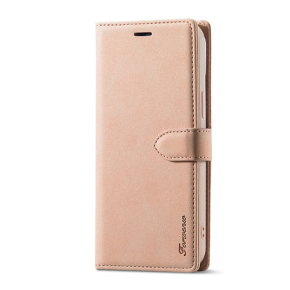 For iPhone 13 Pro Forwenw F1 Series Matte Strong Magnetism Horizontal Flip Leather Case with Holder & Card Slots & Wallet & Photo Frame (Rose Gold) - iPhone 13 Pro Cases by Forwenw | Online Shopping UK | buy2fix