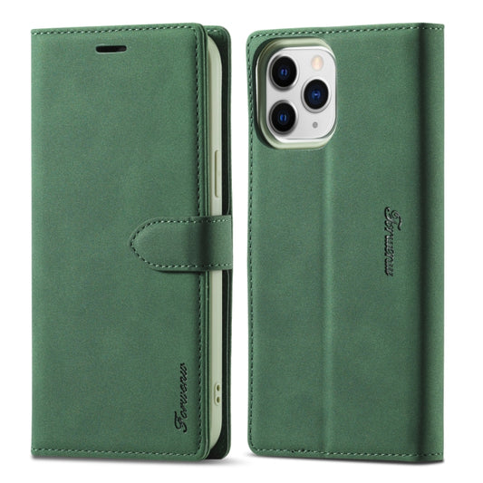 For iPhone 13 Pro Max Forwenw F1 Series Matte Strong Magnetism Horizontal Flip Leather Case with Holder & Card Slots & Wallet & Photo Frame (Green) - iPhone 13 Pro Max Cases by Forwenw | Online Shopping UK | buy2fix