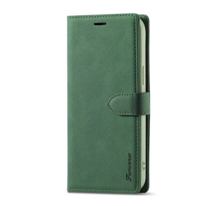 For iPhone 13 Pro Max Forwenw F1 Series Matte Strong Magnetism Horizontal Flip Leather Case with Holder & Card Slots & Wallet & Photo Frame (Green) - iPhone 13 Pro Max Cases by Forwenw | Online Shopping UK | buy2fix