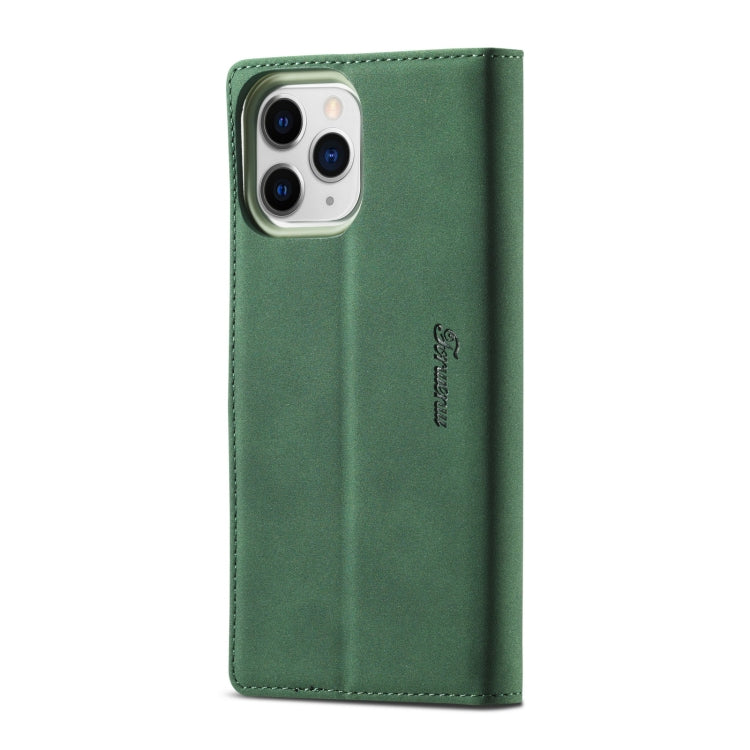 For iPhone 13 Pro Max Forwenw F1 Series Matte Strong Magnetism Horizontal Flip Leather Case with Holder & Card Slots & Wallet & Photo Frame (Green) - iPhone 13 Pro Max Cases by Forwenw | Online Shopping UK | buy2fix