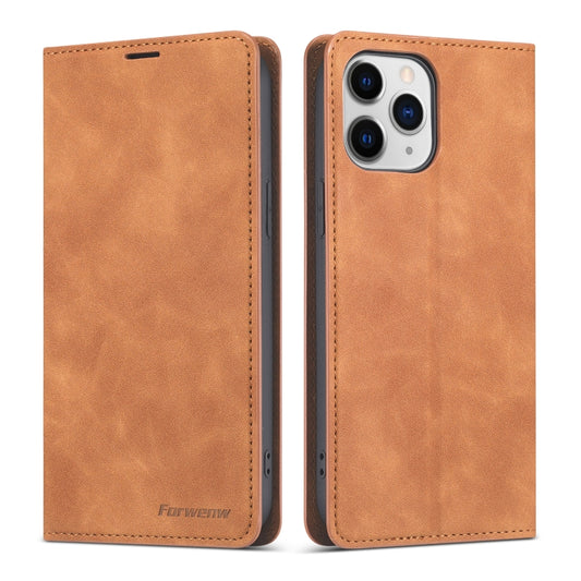 For iPhone 13 mini Forwenw Dream Series Magnetic Oil Edge Horizontal Flip Leather Case with Holder & Card Slot & Photo Frame & Wallet (Brown) - iPhone 13 mini Cases by Forwenw | Online Shopping UK | buy2fix