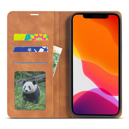 For iPhone 13 mini Forwenw Dream Series Magnetic Oil Edge Horizontal Flip Leather Case with Holder & Card Slot & Photo Frame & Wallet (Brown) - iPhone 13 mini Cases by Forwenw | Online Shopping UK | buy2fix