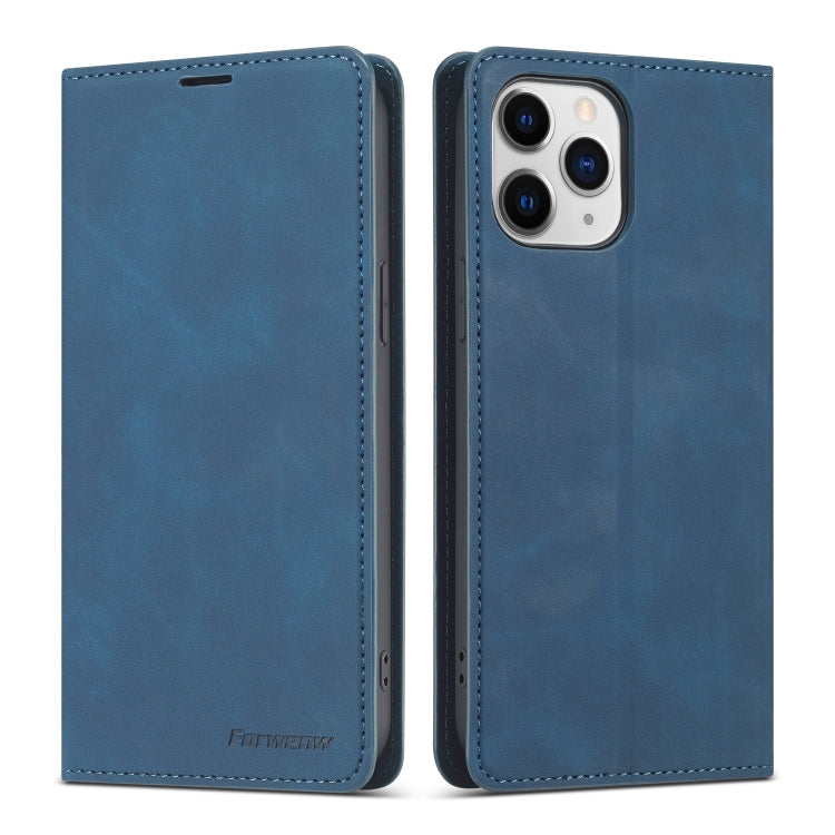 For iPhone 13 Forwenw Dream Series Magnetic Oil Edge Horizontal Flip Leather Case with Holder & Card Slot & Photo Frame & Wallet(Blue) - iPhone 13 Cases by Forwenw | Online Shopping UK | buy2fix