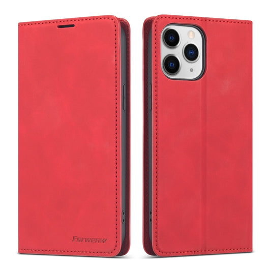 For iPhone 13 Pro Max Forwenw Dream Series Magnetic Oil Edge Horizontal Flip Leather Case with Holder & Card Slot & Photo Frame & Wallet (Red) - iPhone 13 Pro Max Cases by Forwenw | Online Shopping UK | buy2fix