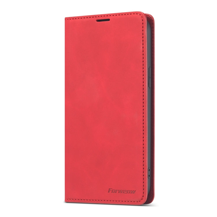 For iPhone 13 Pro Max Forwenw Dream Series Magnetic Oil Edge Horizontal Flip Leather Case with Holder & Card Slot & Photo Frame & Wallet (Red) - iPhone 13 Pro Max Cases by Forwenw | Online Shopping UK | buy2fix