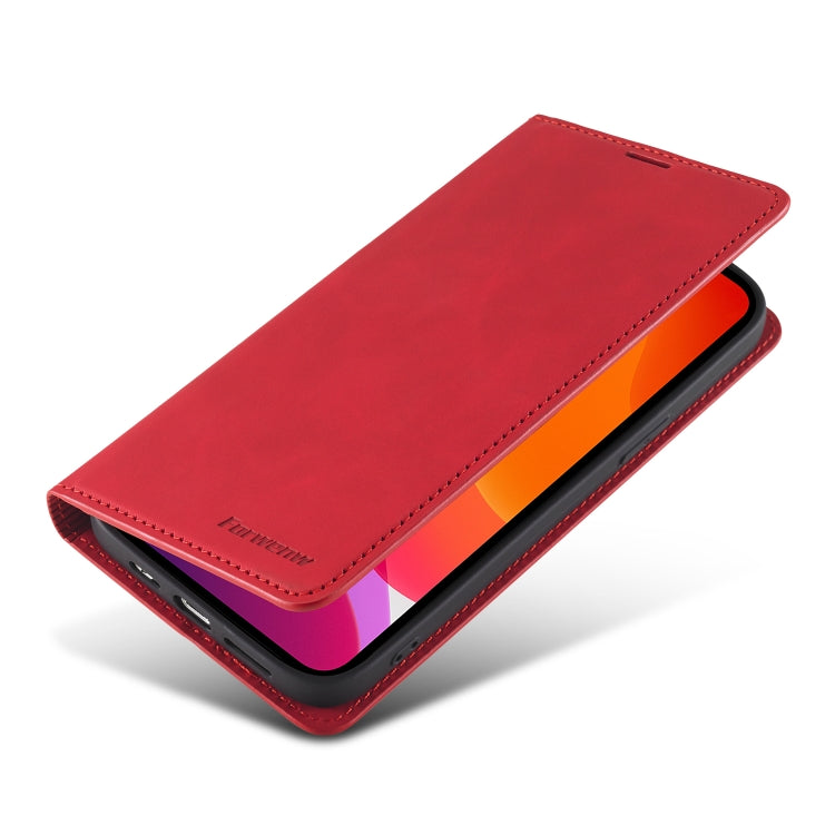 For iPhone 13 Pro Max Forwenw Dream Series Magnetic Oil Edge Horizontal Flip Leather Case with Holder & Card Slot & Photo Frame & Wallet (Red) - iPhone 13 Pro Max Cases by Forwenw | Online Shopping UK | buy2fix