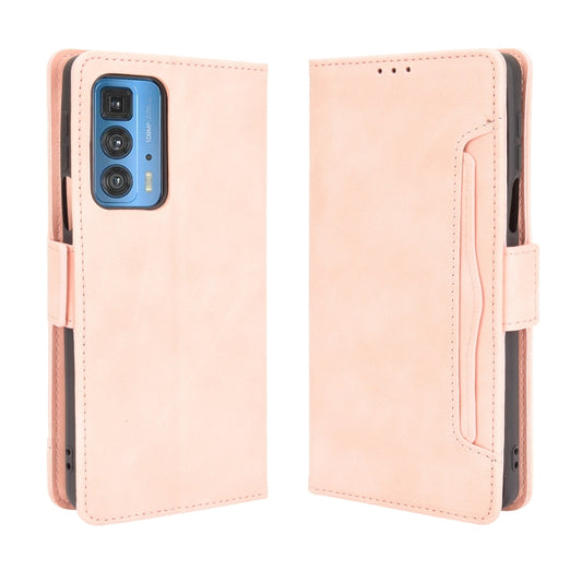 For Motorola Moto Edge 20 Pro/Edge S Pro Skin Feel Calf Pattern Horizontal Flip Leather Case with Holder & Card Slots & Photo Frame(Pink) by buy2fix